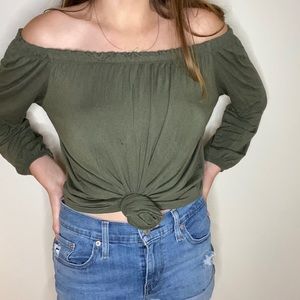 Olive Green Top
